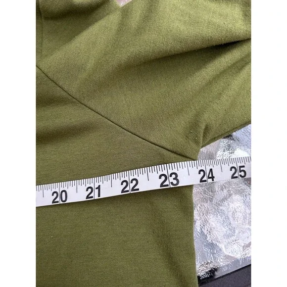 Soft Surroundings Womens Size XL Green Sweatshirt Tunic Top Boho Lagenlook - Picture 8 of 10